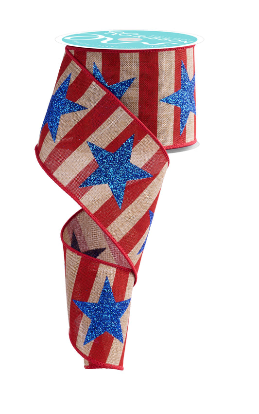 RGF152101 | 2.5" | Bold Star Stripe | 10yds