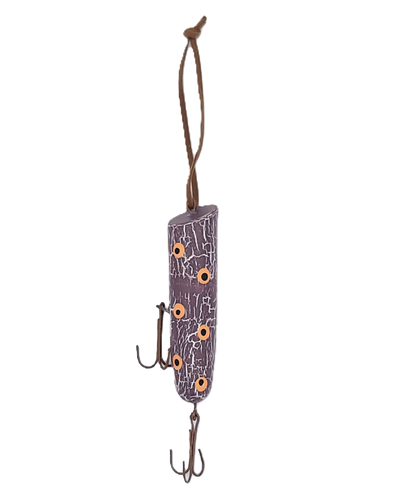 11170 | WOODEN FISH LURE HANGING ORNAMENT | 4 ASSORTED