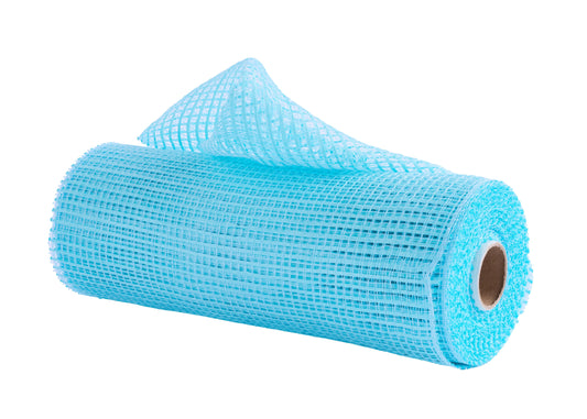 RE8900E3 | 10" |  Horizontal Wide Stripe Mesh |  Robin's Egg Blue |  10yds