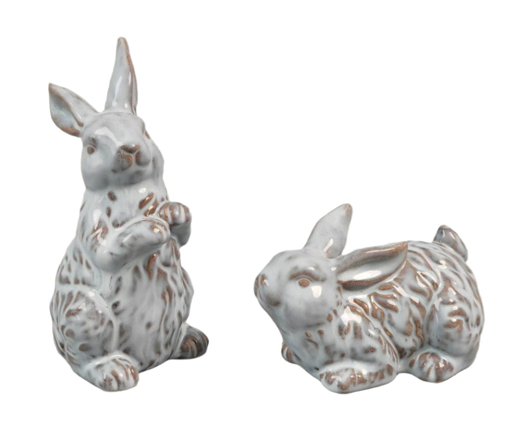 11722 | 5" | PORCELAIN RABBIT | SET OF 2