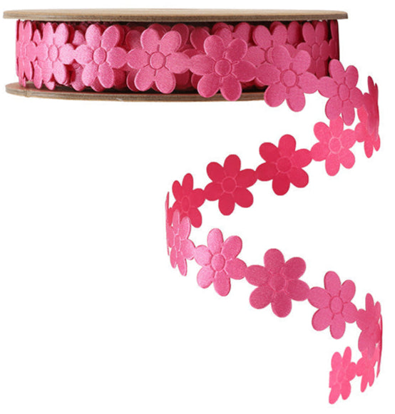 6206-183-16E | 3/4" | Ultra Sonic Trim | Flower Pink | 10yd