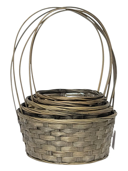 121083 | Bamboo Matte Brown w/ Handle | 5Pcs/Set