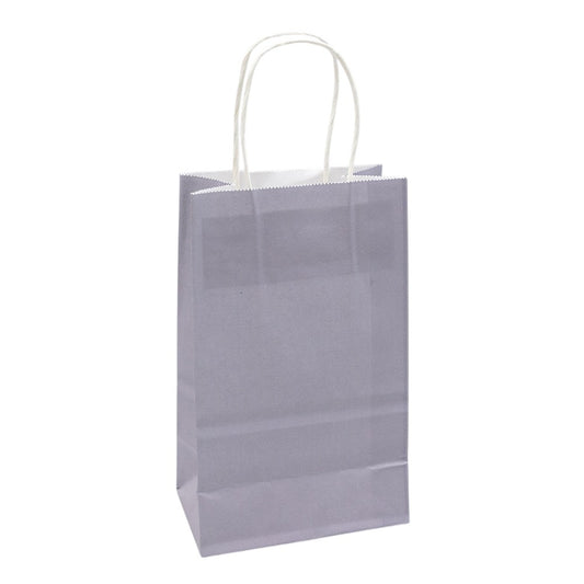 1261-SILVER Paper Tote Treat Bags 10ct