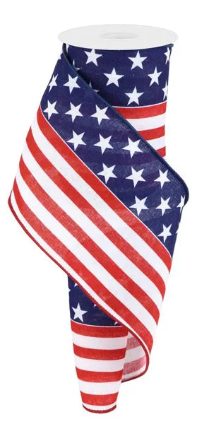 RG1839A1 | 4" | Stars And Stripes/Royal | 10yds