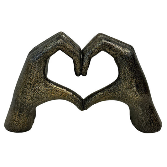 15713 | HANDS HEART BRONZE FINISH