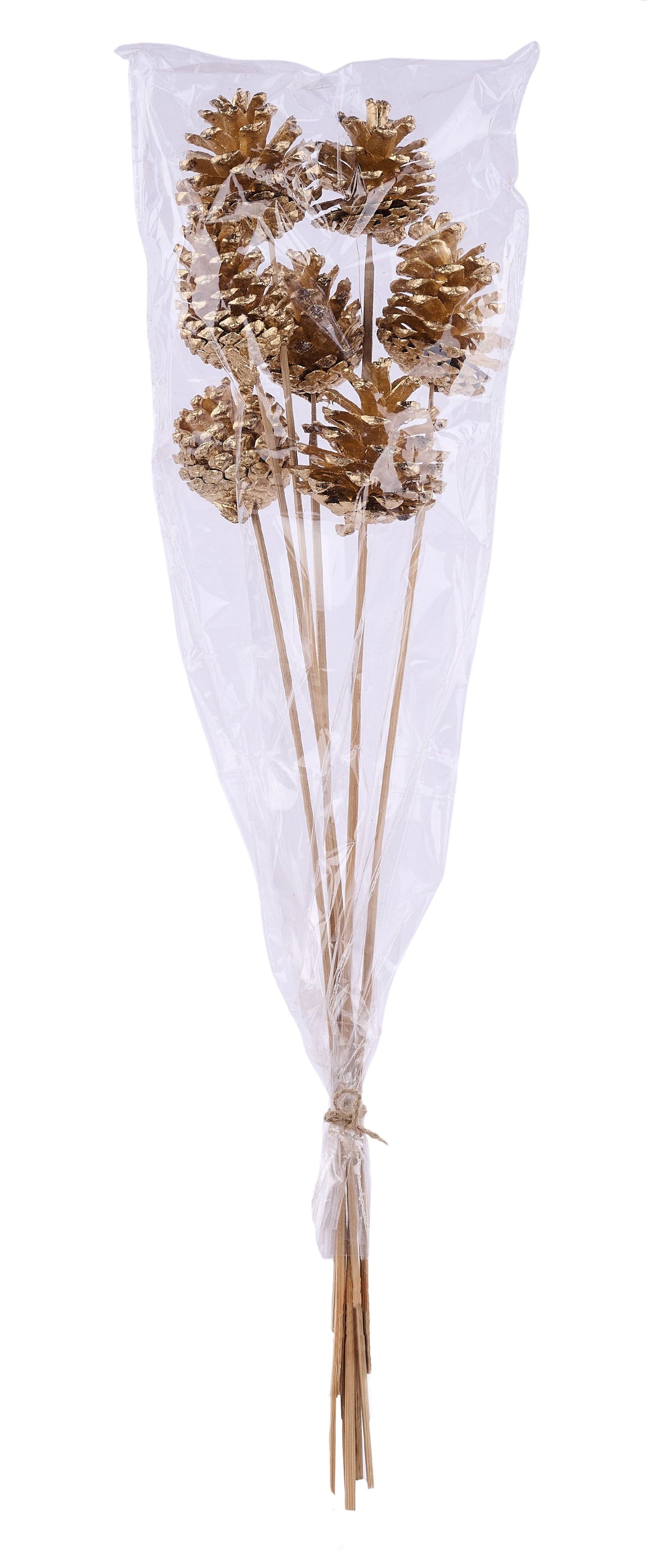 XD141508 | 21"L | Blue Pine Pinecone Bundle x7 | Gold