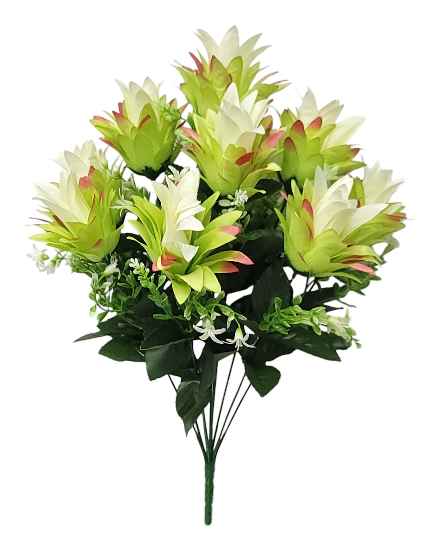 16827 | Pineapple Bush x10 | Cream/Green - A&B Wholesale Market Inc