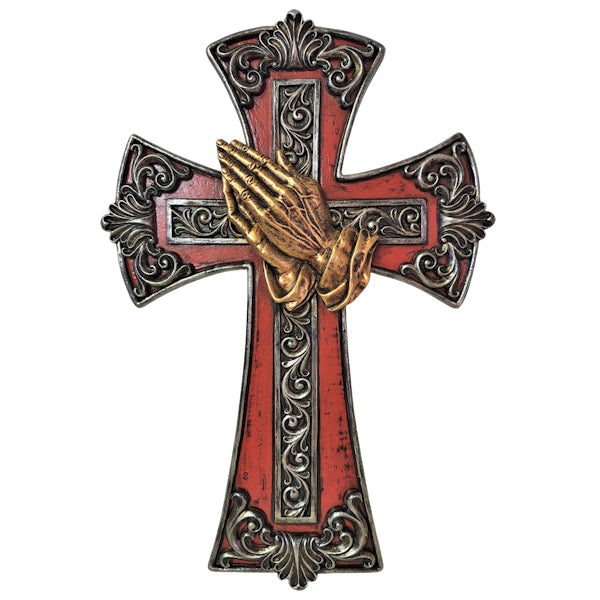 18001 | CROSS GOLDEN PRAYING HANDS
