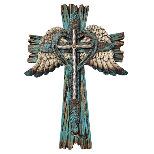 18011 | WINGS HORSESHOE CROSS