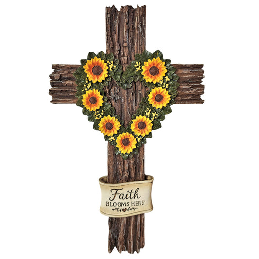 18016 | SUNFLOWER HEART CROSS