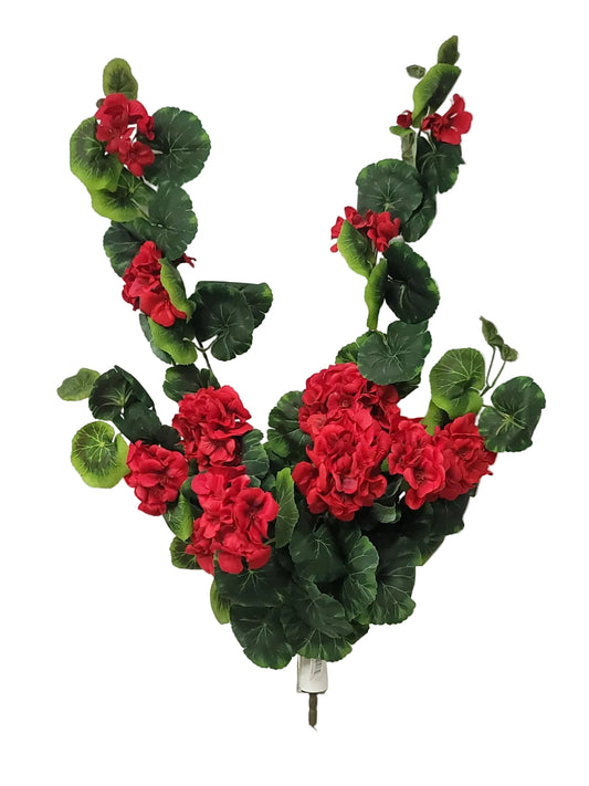 19171 | Geranium Hanging Bush | Red