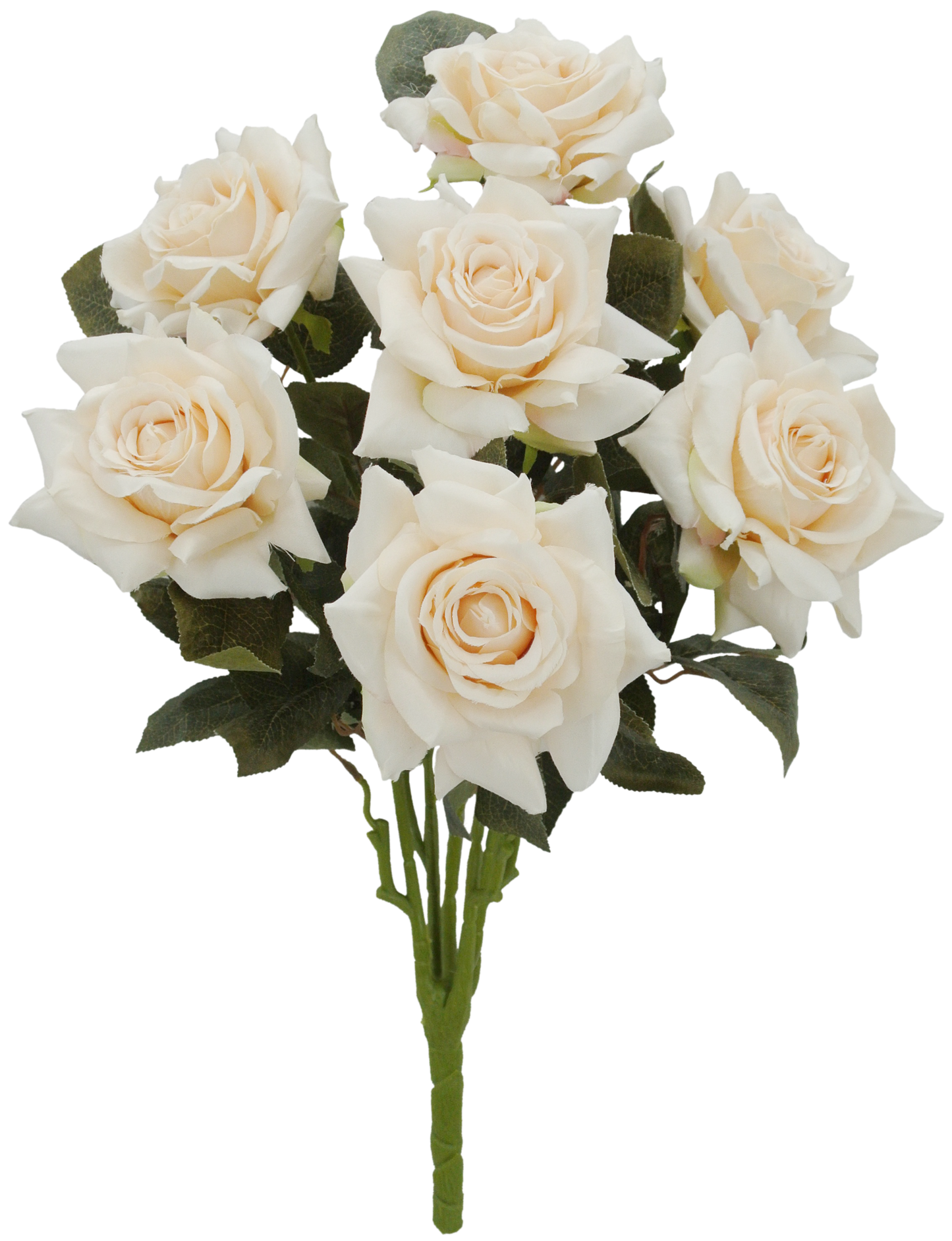 20135-CR | 23" | ROSE BUSH X7 | CREAM