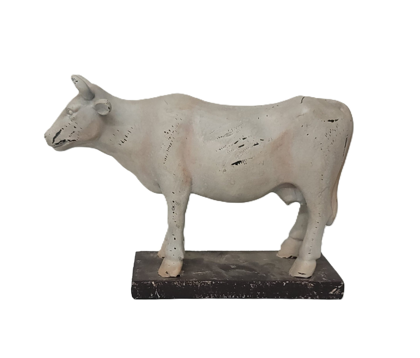 DA9304   12-3/4"L RESIN COW DECOR