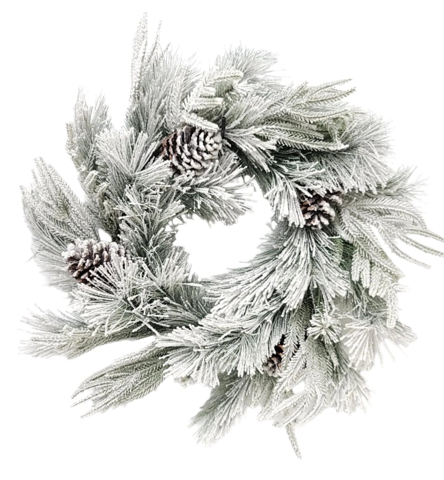 38233 | 20" | FROST LONG NEEDLE MIX WREATH