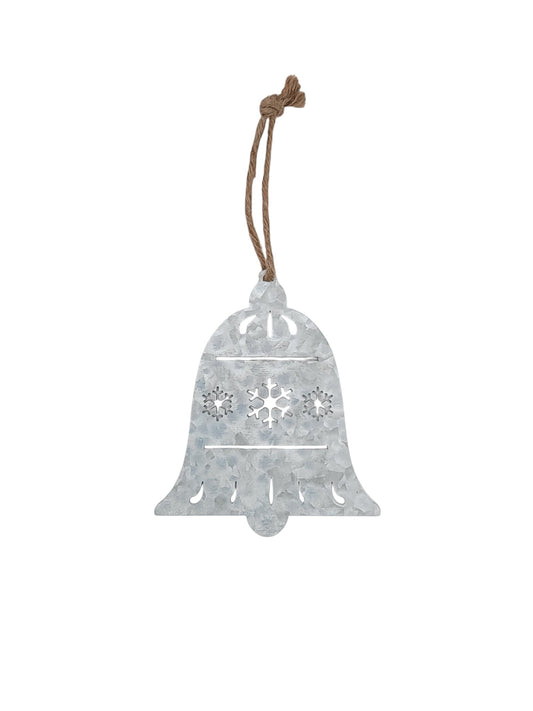 C22123 Galvanized Bell Ornament