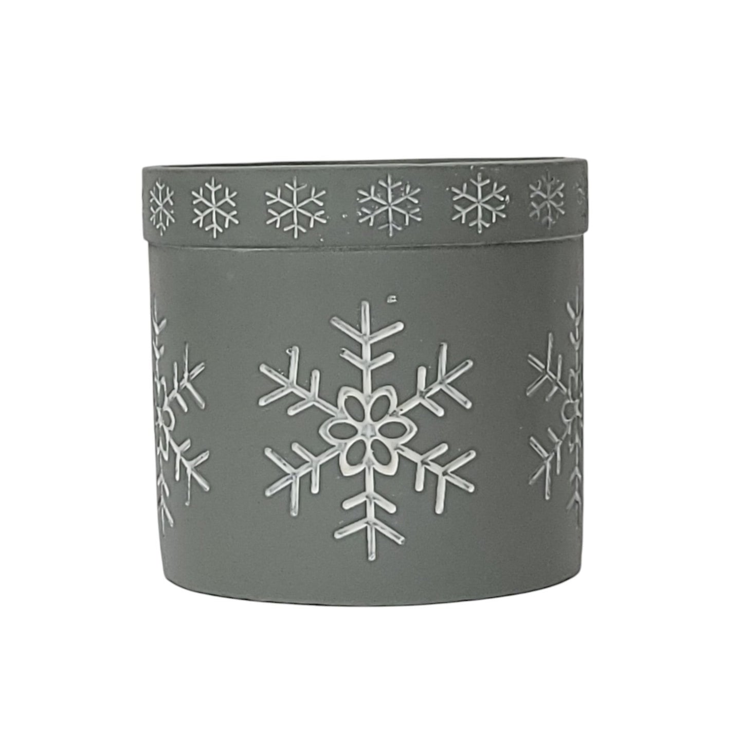 C21476 Resin Snowflake/Deer Pot 3A