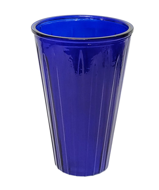 CUP-10565 BLU | 10.5" | CONE MACHINE MADE VASE | BLUE | 6PC/CASE