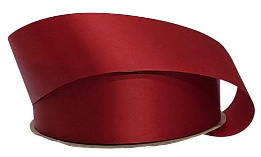 250063 | 2" | Satin Lustre Ribbon | Holiday Red | 100yds