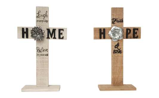 E21139 | Word Cross Stand | 2 Assorted