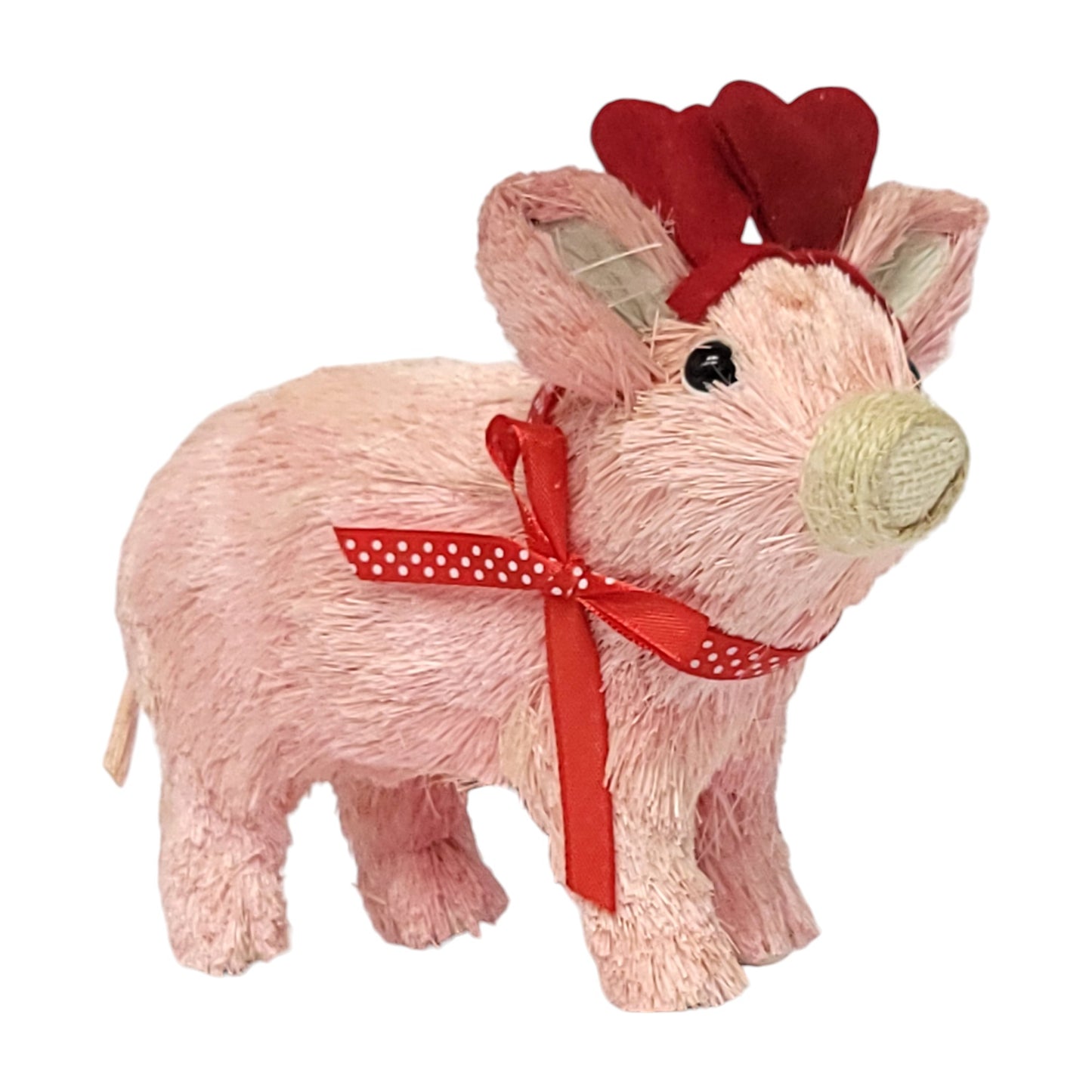 V24030 | Fabric 2-Heart Pig
