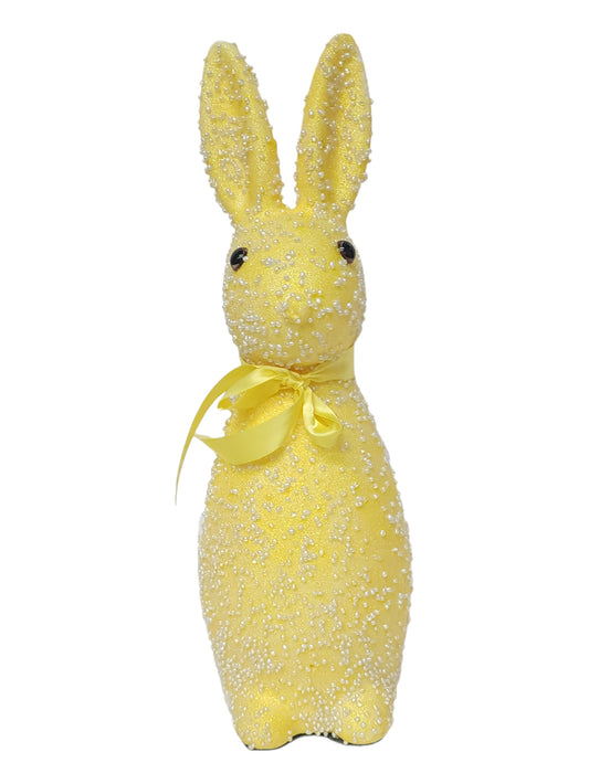 23186-YEL| 16" | Glitter Beaded Easter | Yellow - A&B Wholesale Market Inc