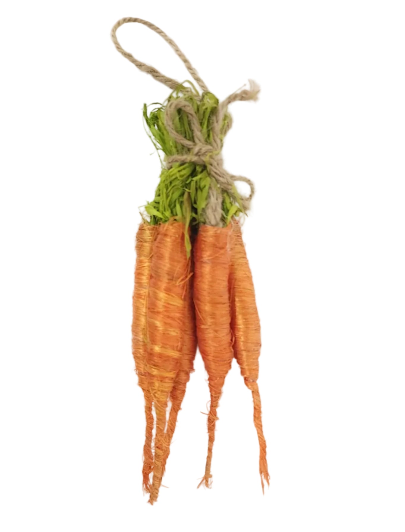 S26082 | Small Sisal Carrot Bundle Hanging - A&B Wholesale Market Inc