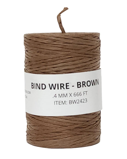 BW2423 | .4MM | BINDING WIRE | BROWN | 666FT