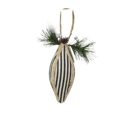 XY936733 | 4"-6.5" | Vertical stripe w/Jute Orn | Black/White | 3 Asst.