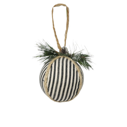 XY936733 | 4"-6.5" | Vertical stripe w/Jute Orn | Black/White | 3 Asst.