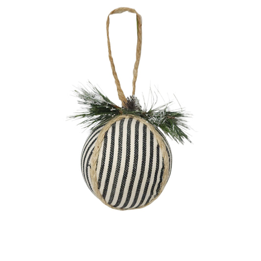 XY936733 | 4"-6.5" | Vertical stripe w/Jute Orn | Black/White | 3 Asst.