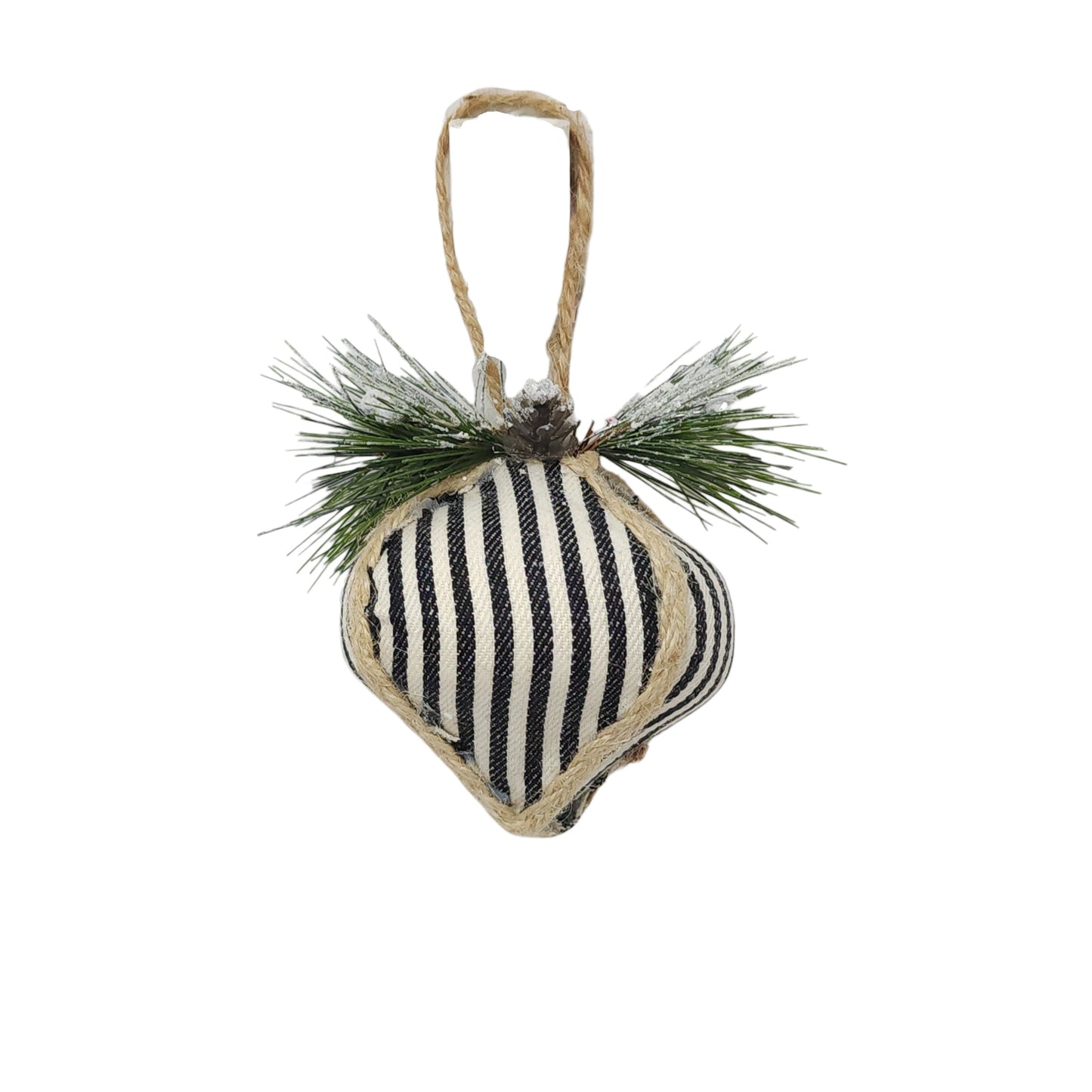 XY936733 | 4"-6.5" | Vertical stripe w/Jute Orn | Black/White | 3 Asst.