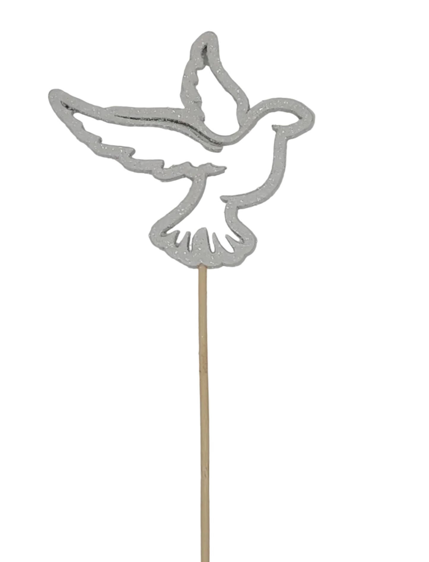 931081IRI | 22" | DOVE OF PEACE PICK | IRIDESCENT | 12PCS/BAG