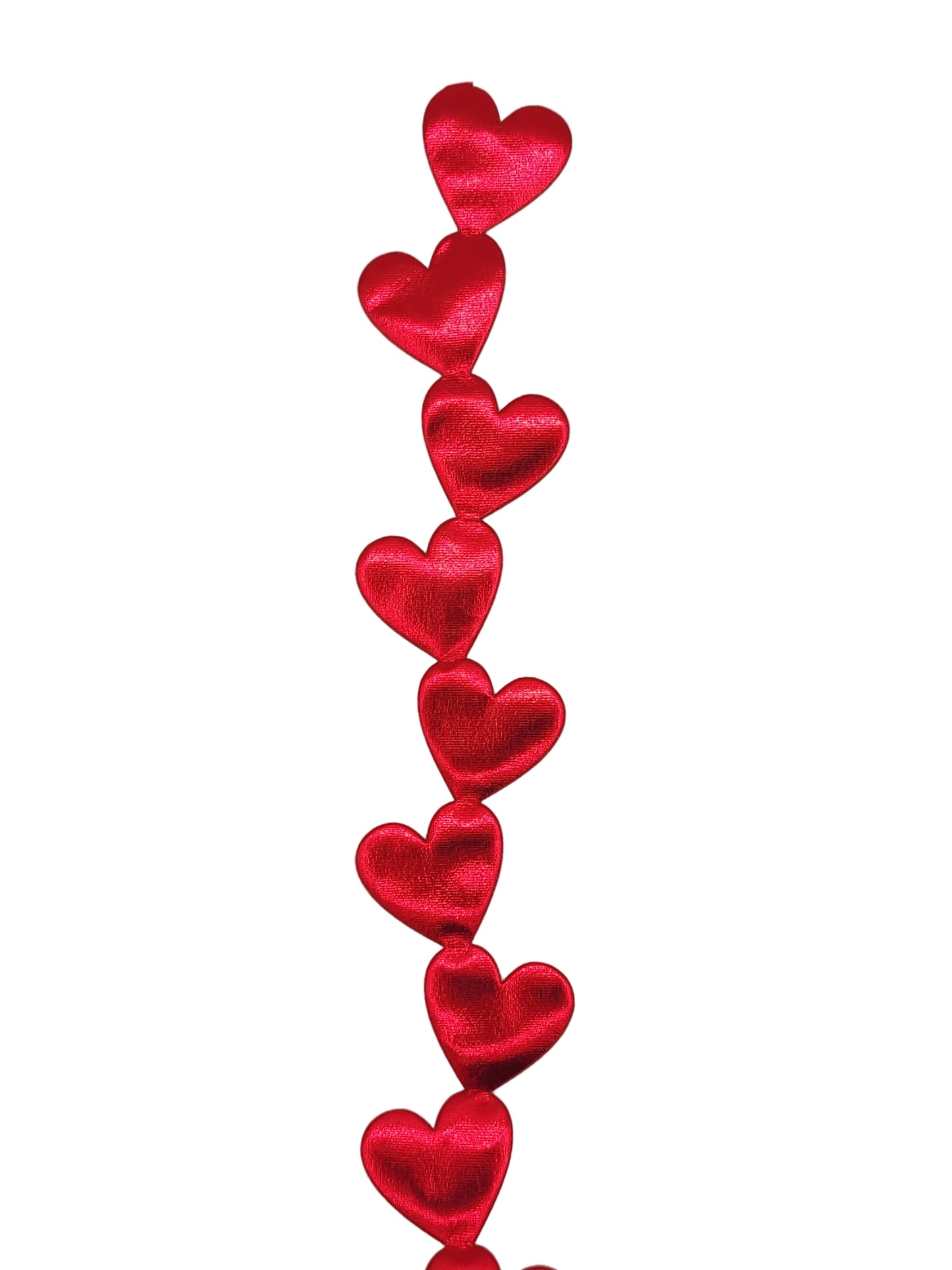 350360RED | 2.5" x 36" | HEART GARLAND | RED