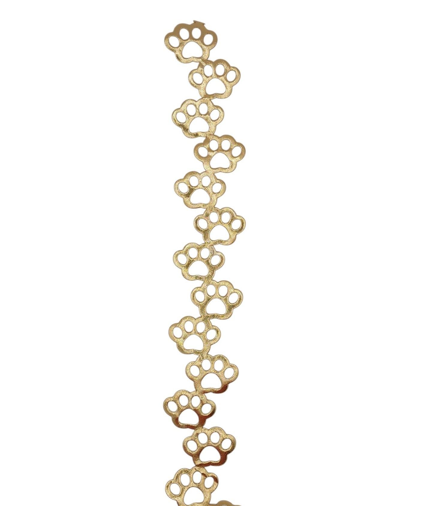 350357GLD | 2" x 36" | PAW PRINT GARLAND | GOLD