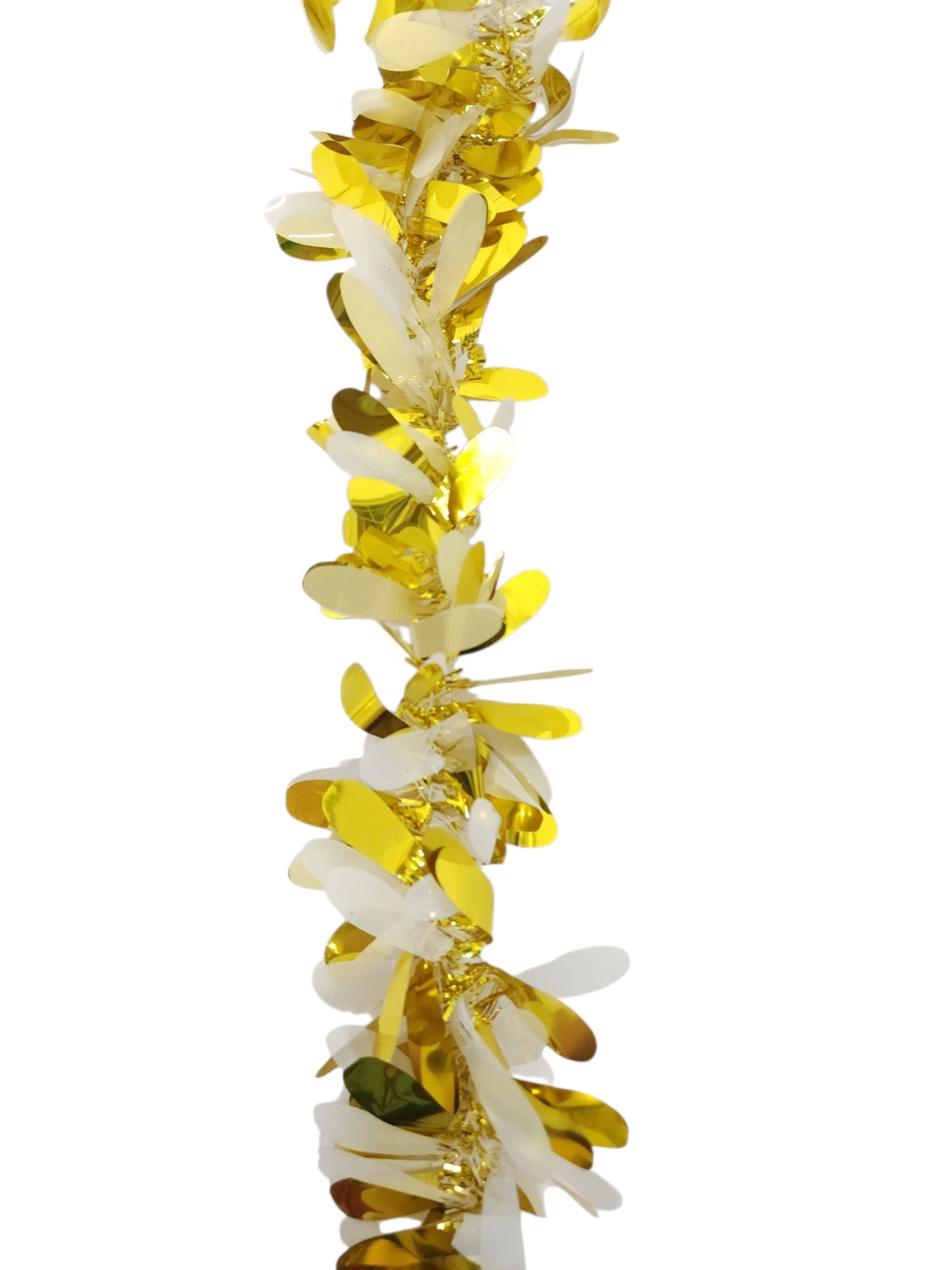 186415 | 5FT | MUM PETALS GARLAND | GOLD/WHITE
