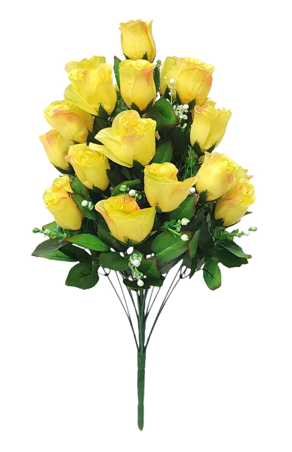 043805YEL | 10" x 23" | ROSE BUD BUSH X24 | YELLOW