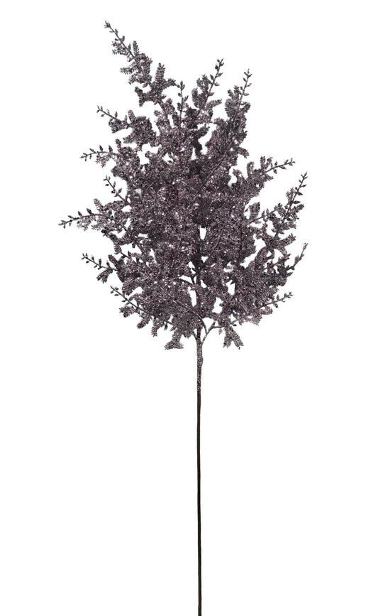 21251-L.PK | 32" | GLITTER FERN SPRAY | LT. PINK