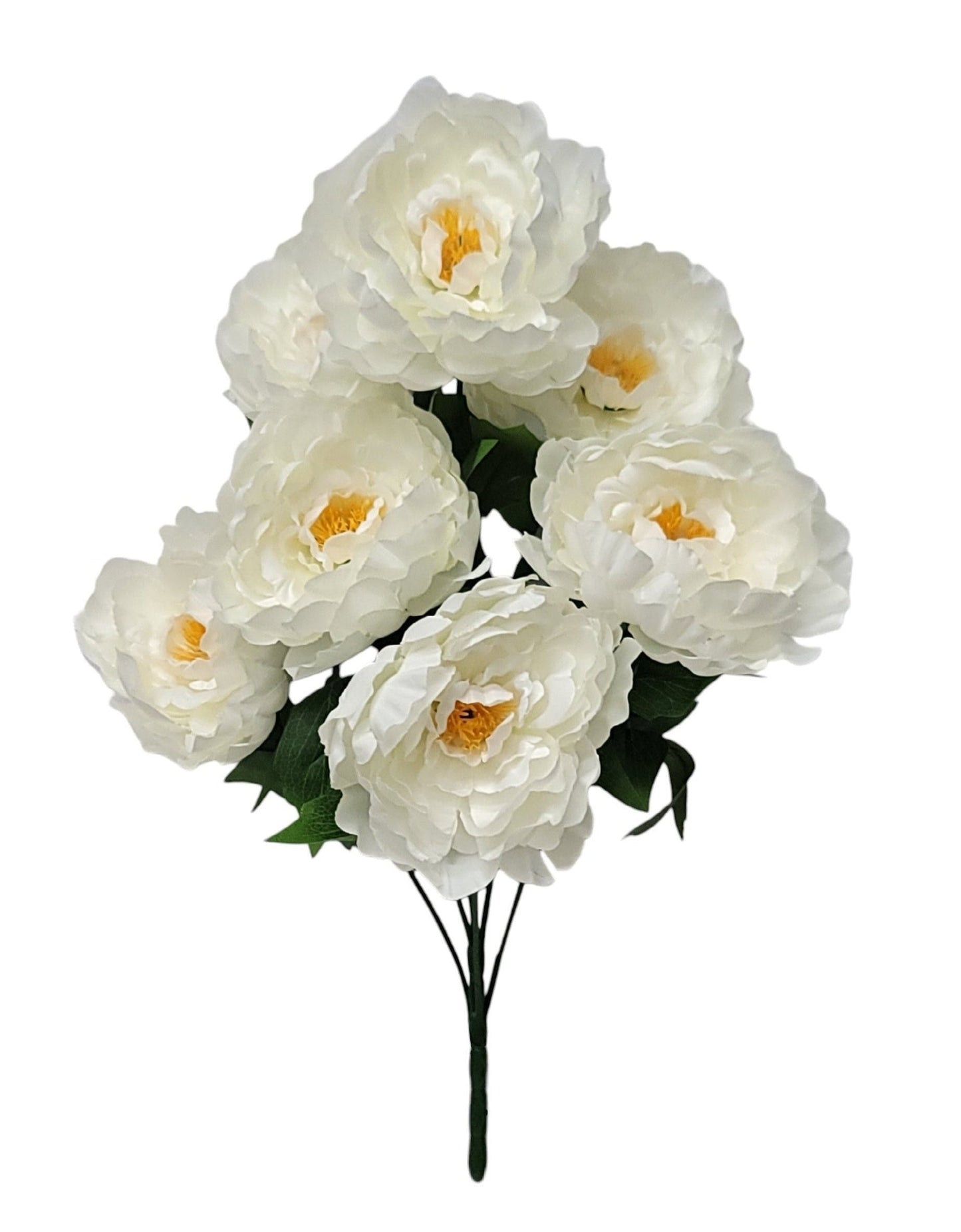 21431 | Peony Bush x7 | Cream - A&B Wholesale Market Inc