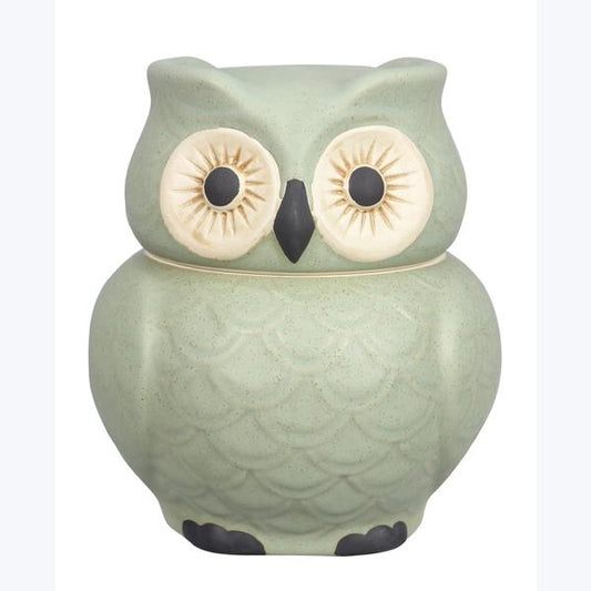 22285 STONEWARE OWL GOODIE JAR