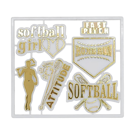 223570 | Softball Pack | White/Gold