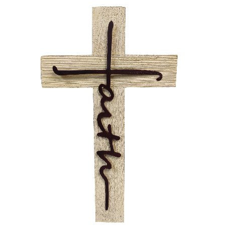 22464 Metal Cross Faith - A&B Wholesale Market Inc