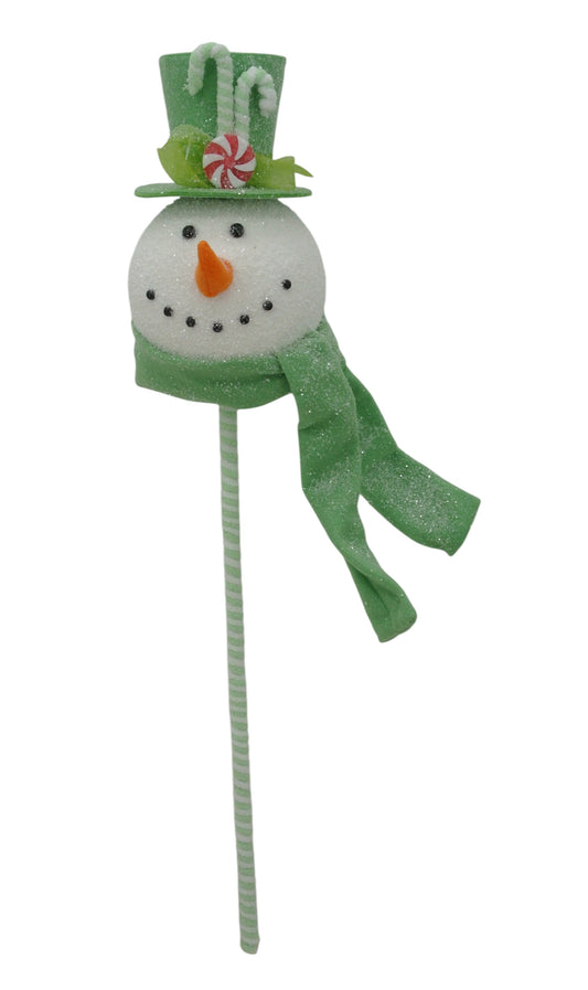 23107-GN | 26" | Snowman Head Spray | Green
