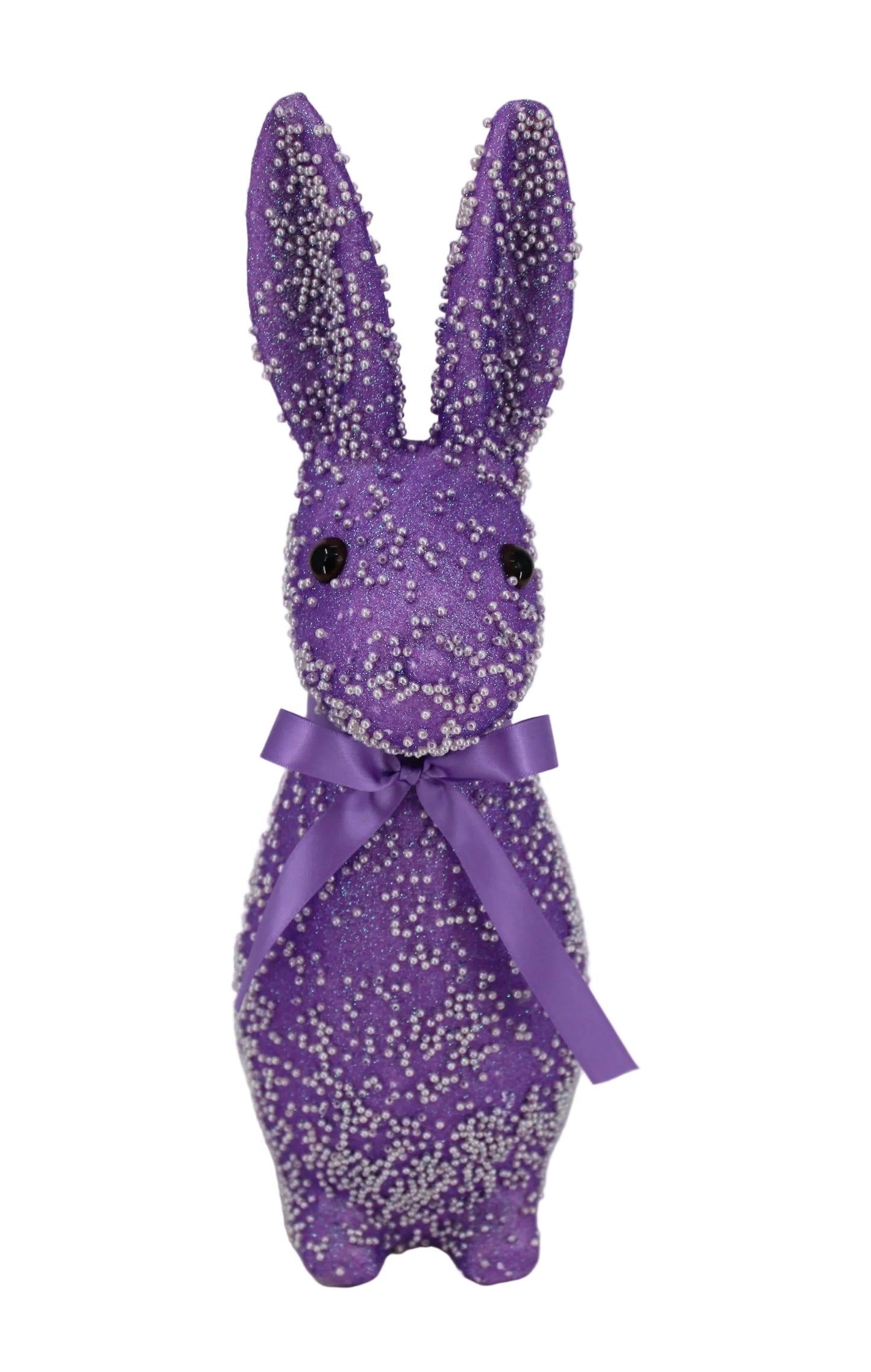 23186-PU | 16" | Glitter Beaded Easter | Purple