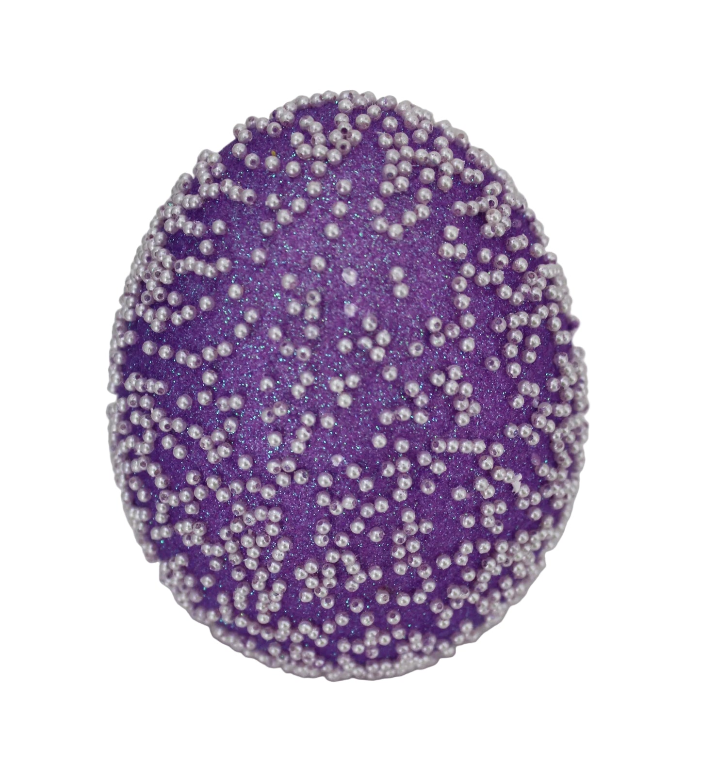 23188-PU  | 6" | Glitter Beaded Easter | Purple