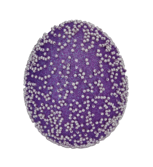 23188-PU  | 6" | Glitter Beaded Easter | Purple