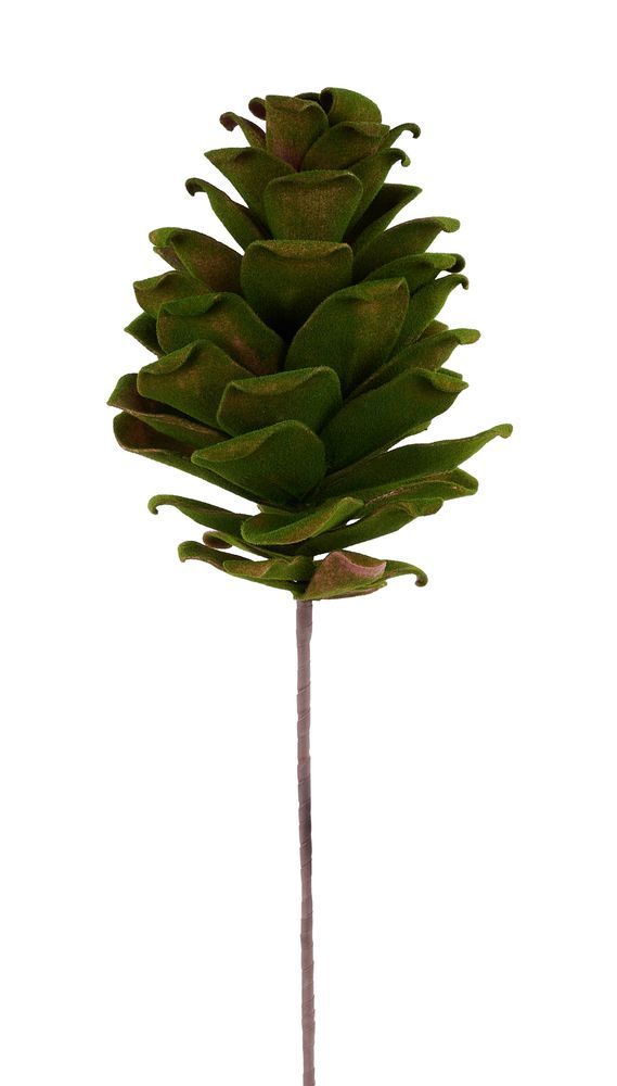 XD330788 | 12"H x 4"Dia | Eva Pinecone Pick, 24"Oal | Rust/Moss
