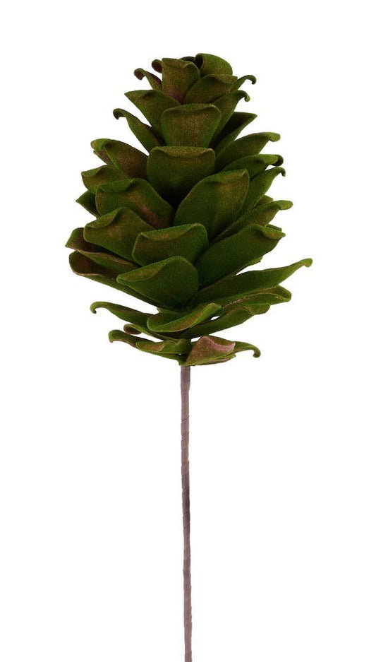 XD330788 | 12"H x 4"Dia | Eva Pinecone Pick, 24"Oal | Rust/Moss