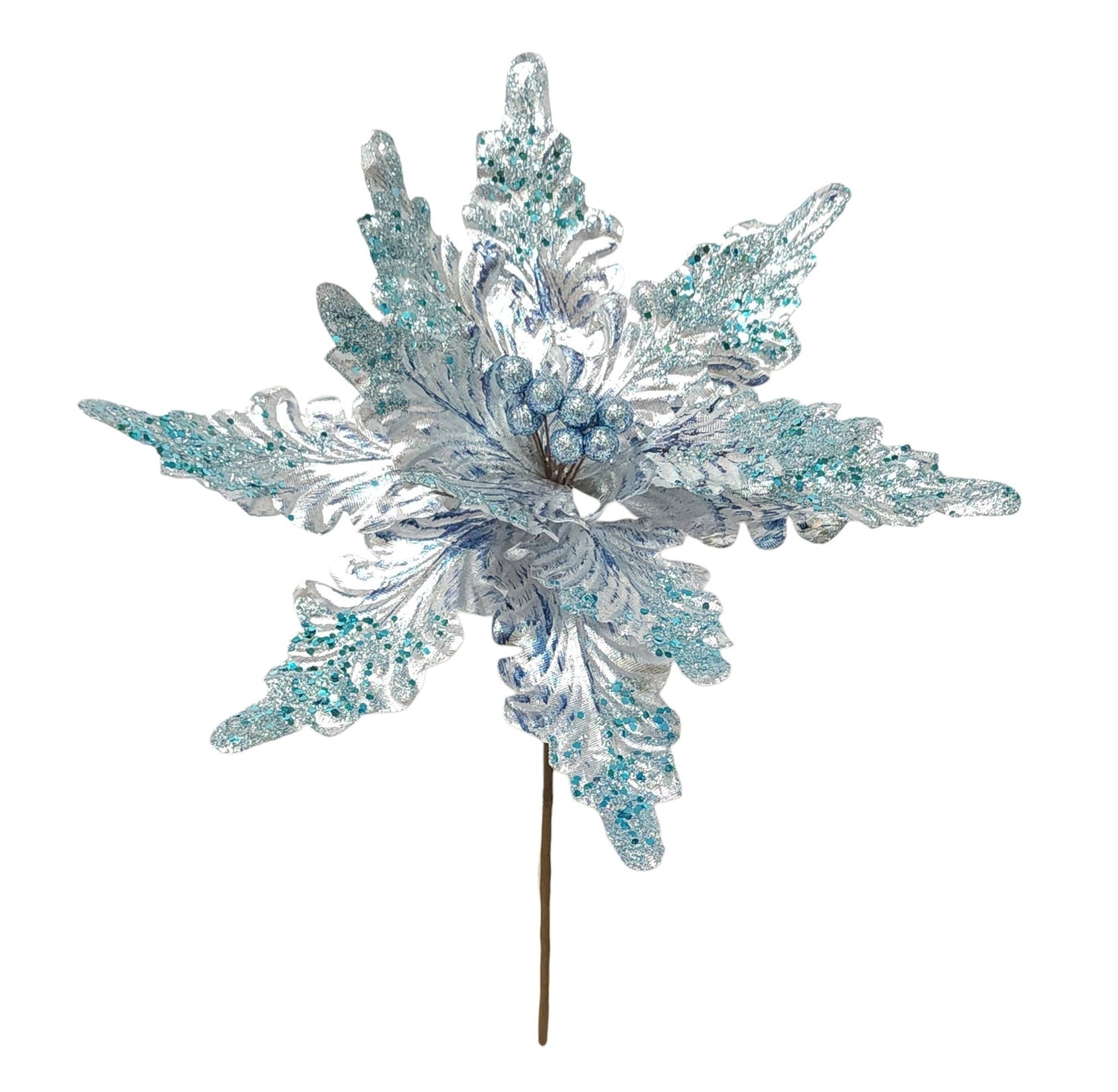 25735 | 11.8" | POINSETTIA X1 | BLUE/SILVER