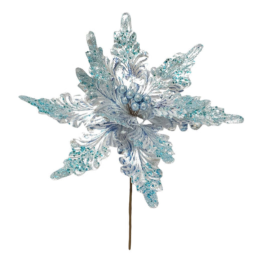 25735 | 11.8" | POINSETTIA X1 | BLUE/SILVER