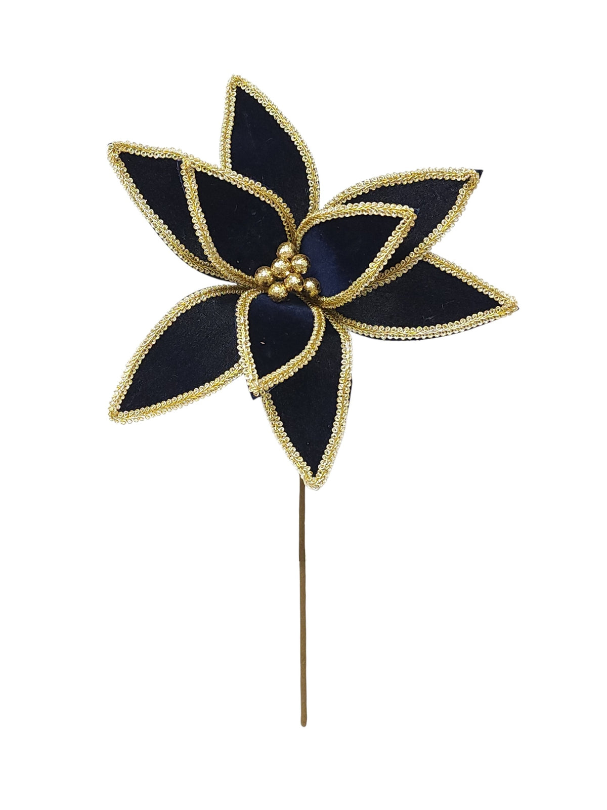 26161 | POINSETTIA X1 | DK. BLUE/GOLD